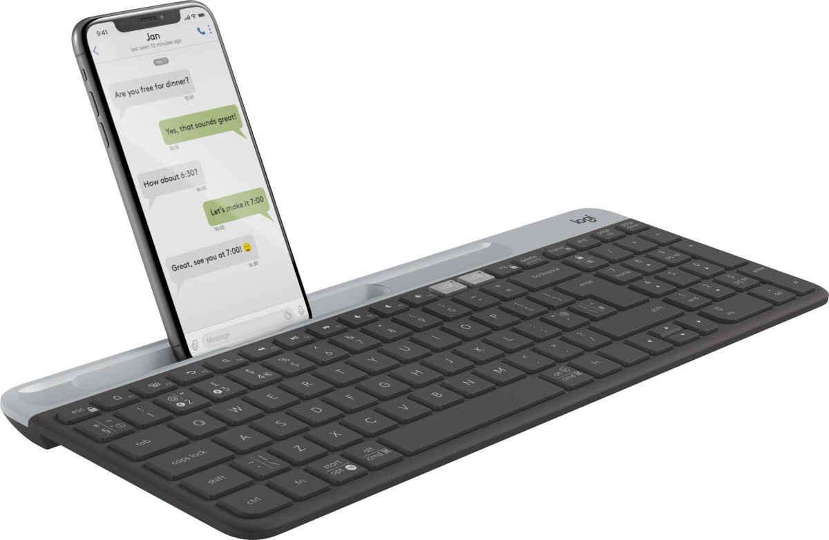 Logitech K580 - Trådløs Tastatur - Slim Multi-Device
