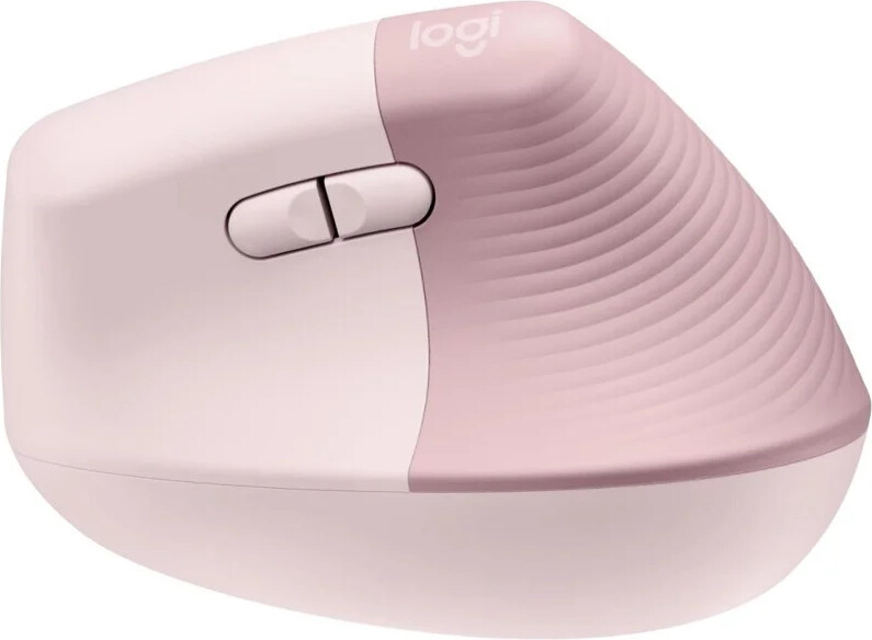 Logitech - Lift Vertical Ergonomisk Trådløs Mus - Lyserød