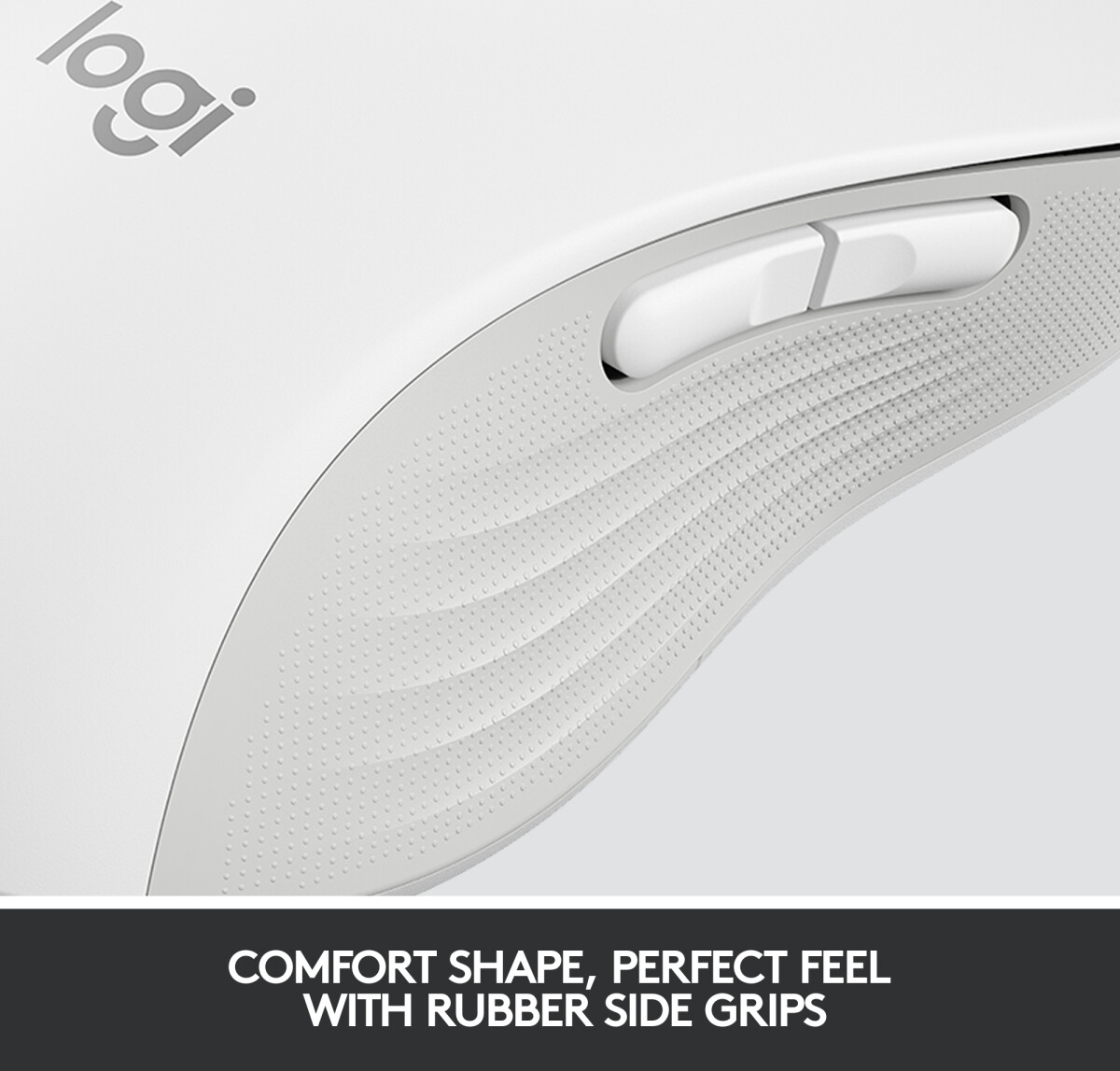 Logitech Signature M650 - Trådløs Mus - Venstrehåndet - Hvid