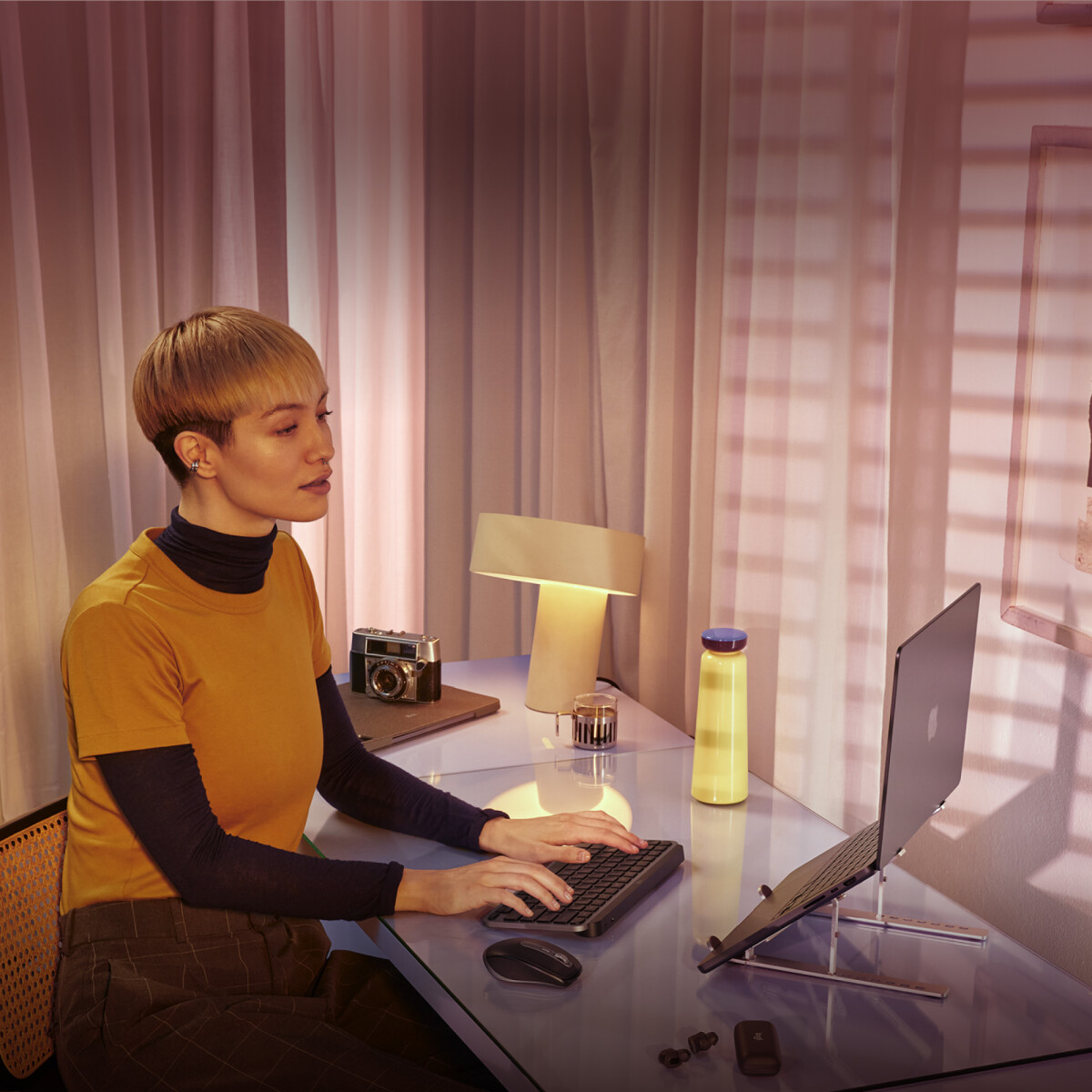 Logitech - Mx Anywhere 3S For Mac Compact Wireless Performance Mouse