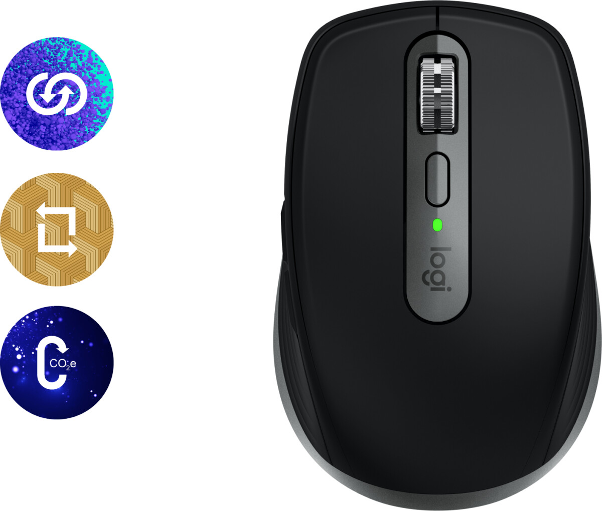 Logitech - Mx Anywhere 3S For Mac Compact Wireless Performance Mouse