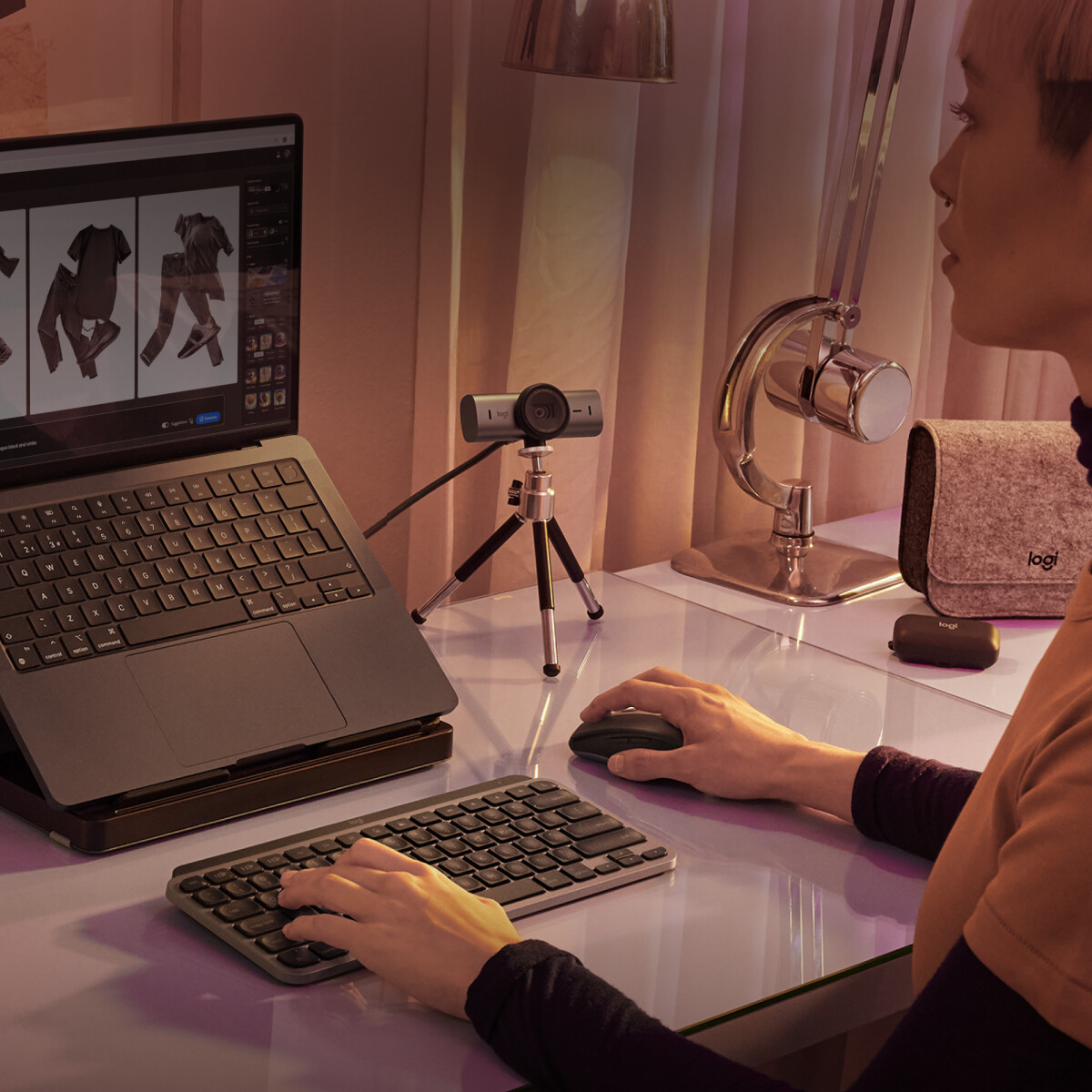 Logitech - Mx Anywhere 3S For Mac Compact Wireless Performance Mouse