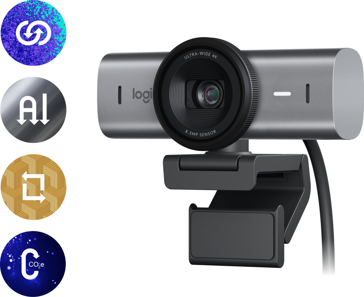 Logitech - Mx Brio Ultra Hd 4K Collaboration And Streaming Webcam -