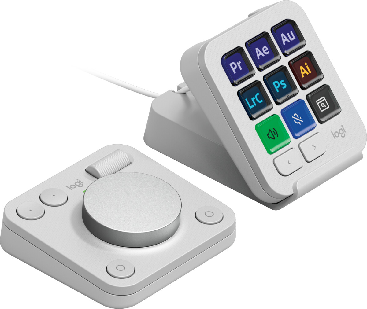 Logitech - Mx Creative Console - Pale Grey