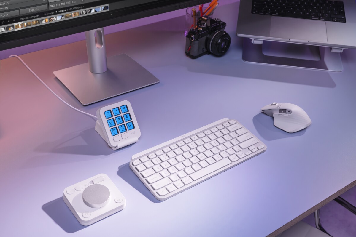 Logitech - Mx Creative Console - Pale Grey