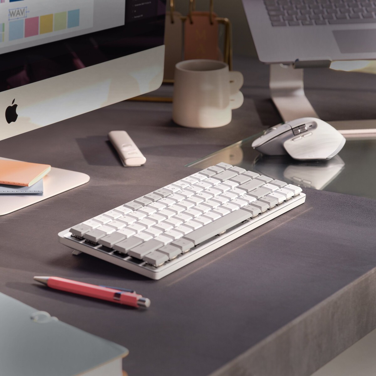 Logitech - Mx Master 3S For Mac Performance Wireless Mouse - Pale Grey