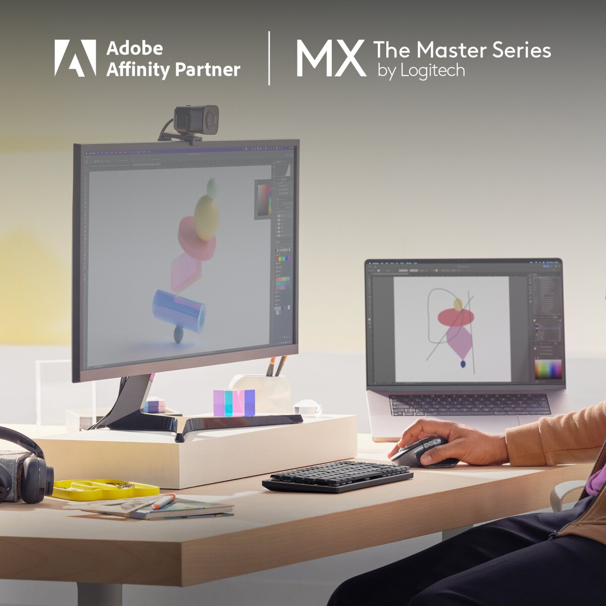 Logitech - Mx Master 3S For Mac Performance Wireless Mouse - Pale Grey