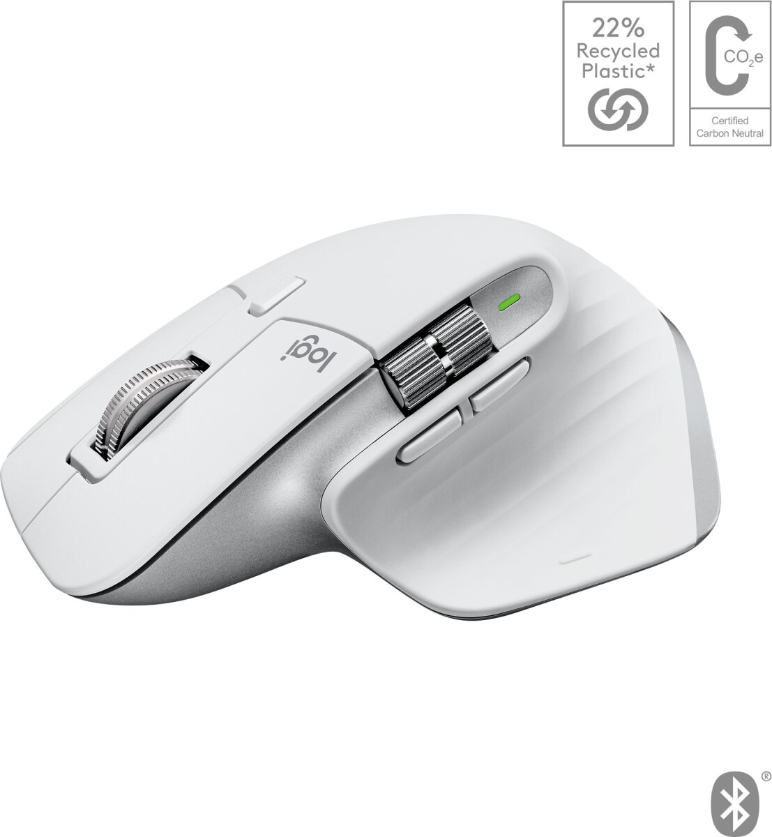 Logitech - Mx Master 3S For Mac Performance Wireless Mouse - Pale Grey