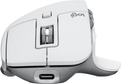 Logitech - Mx Master 3S Trådløs Mus Med Quiet Click - Hvid