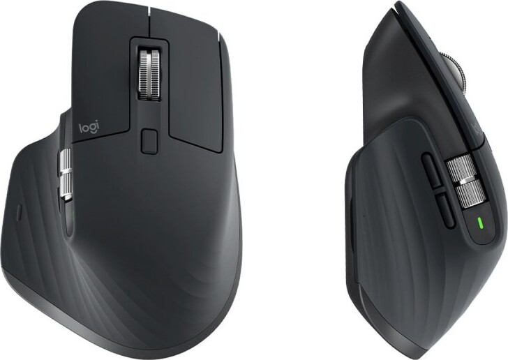 Logitech - Mx Master 3S Trådløs Mus Med Quiet Click - Sort