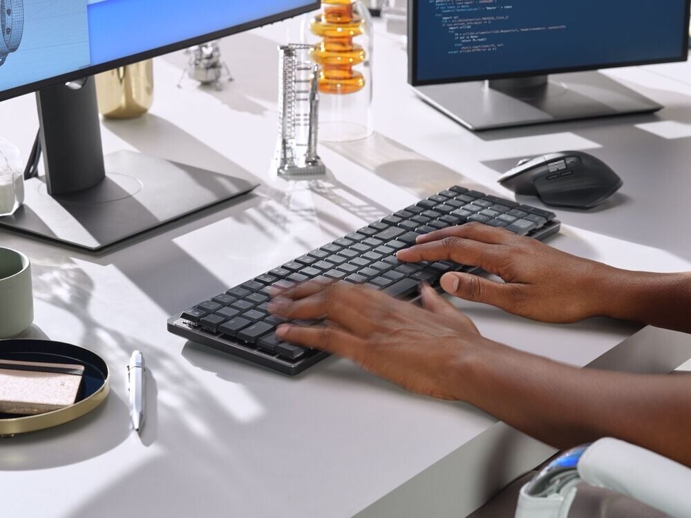 Logitech - Mx Mechanical Trådløs Tastatur - Nordisk - Sort