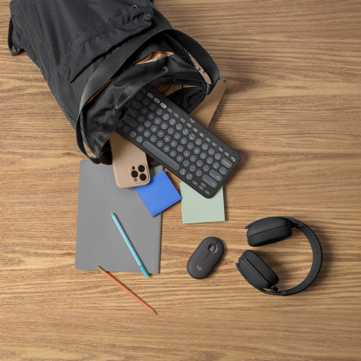 Logitech - Pebble 2 Combo - Tonal Graphite