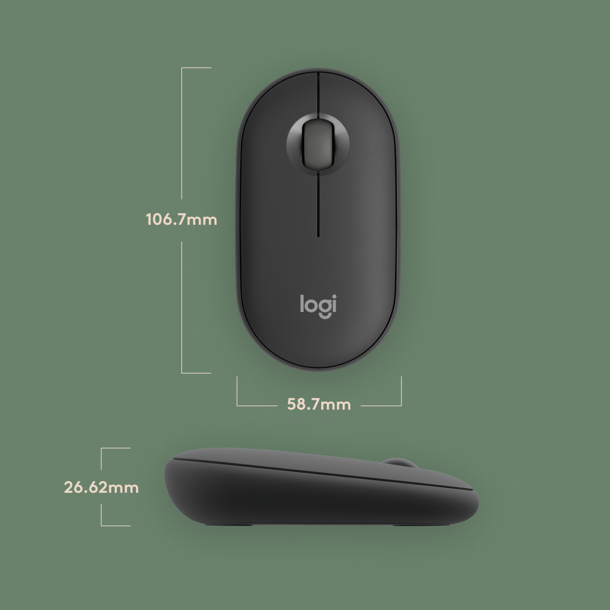 Logitech - Pebble Mouse 2 - M350S