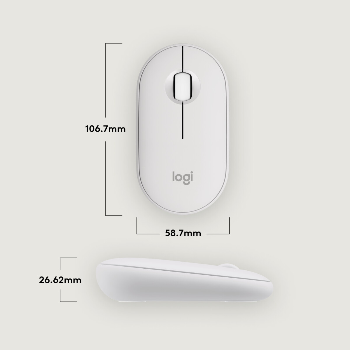 Logitech - Pebble Mouse 2 - M350S
