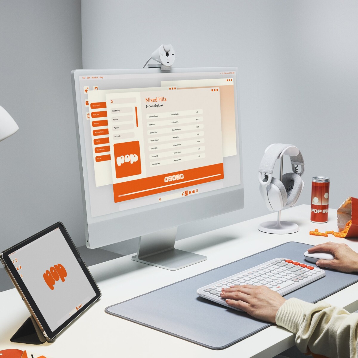 Logitech - Pop Icon Combo Nordic - Graphite