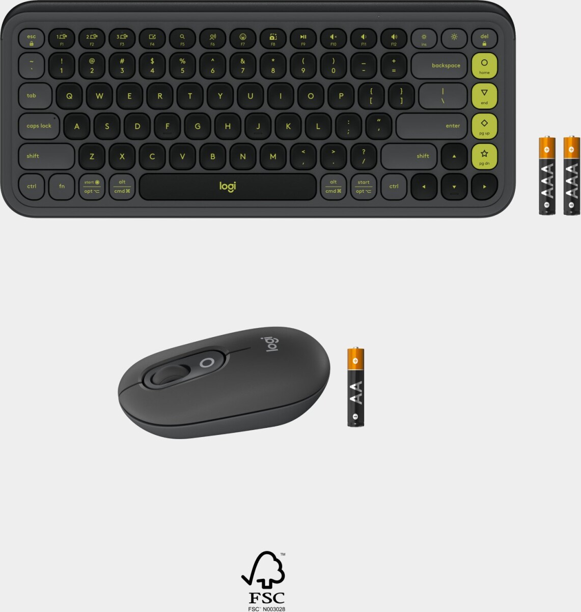 Logitech - Pop Icon Combo Nordic - Graphite