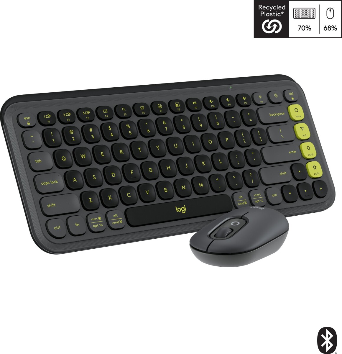 Logitech - Pop Icon Combo Nordic - Graphite