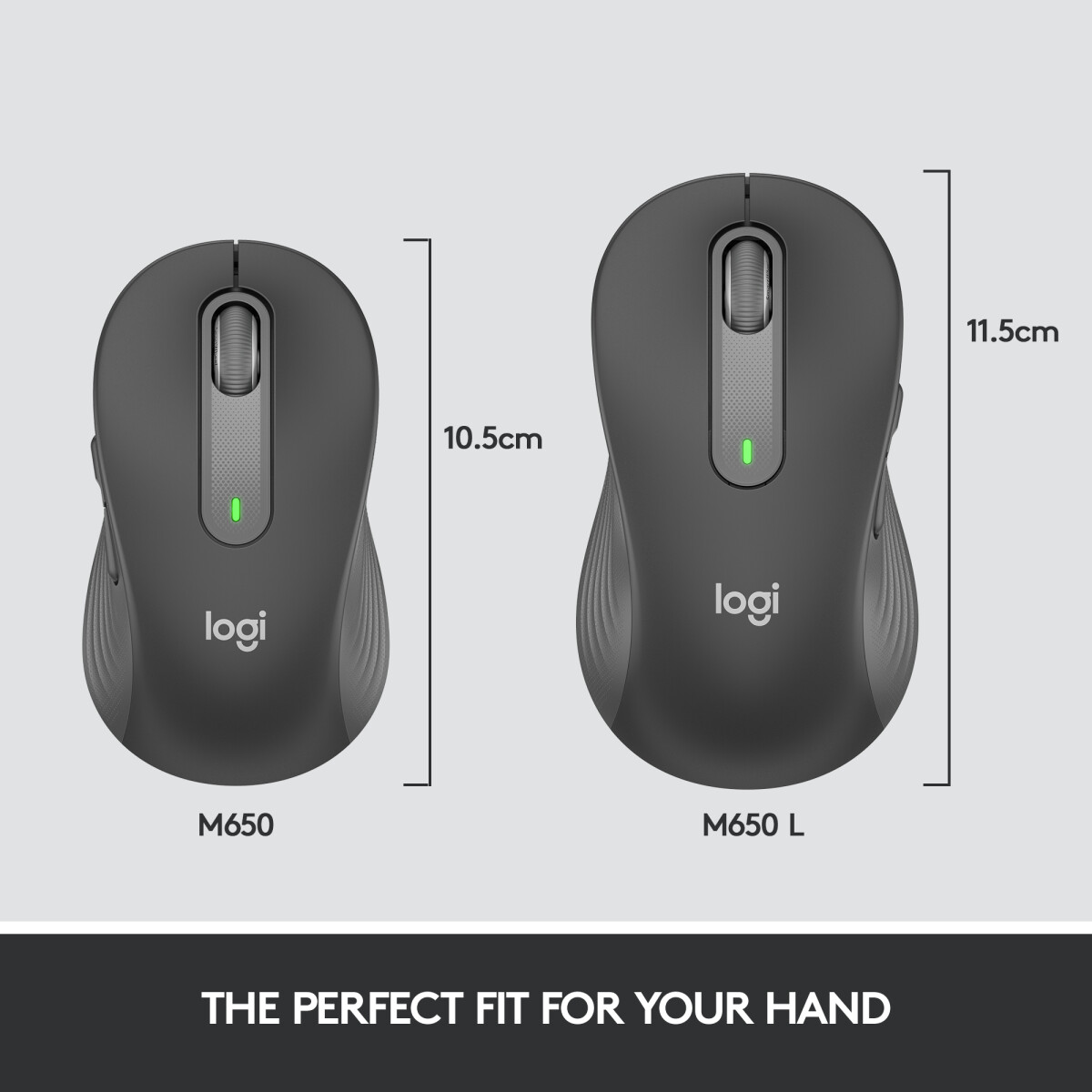 Logitech Signature M650 - Trådløs Mus - Sort