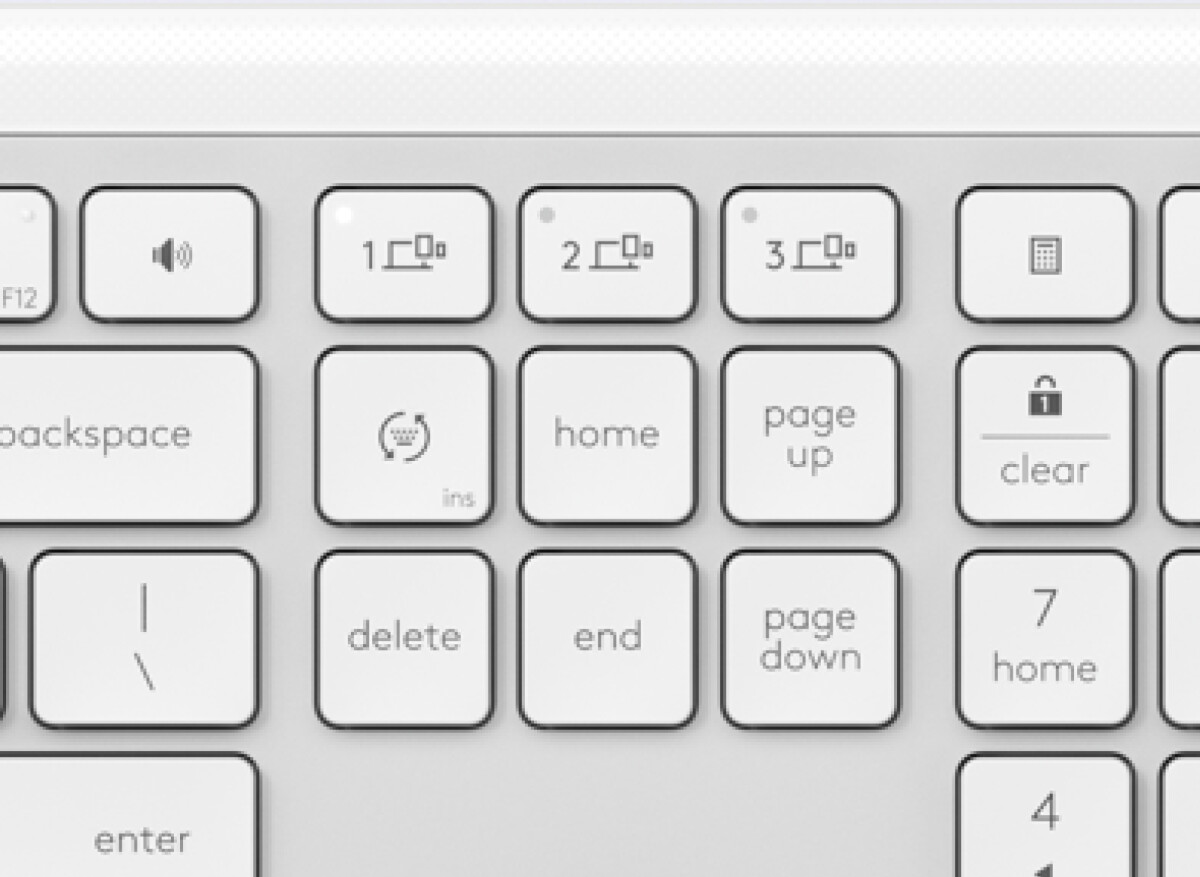 Logitech - Signature Slim Wireless Keyboard And Mouse Combo Mk950 Off-White