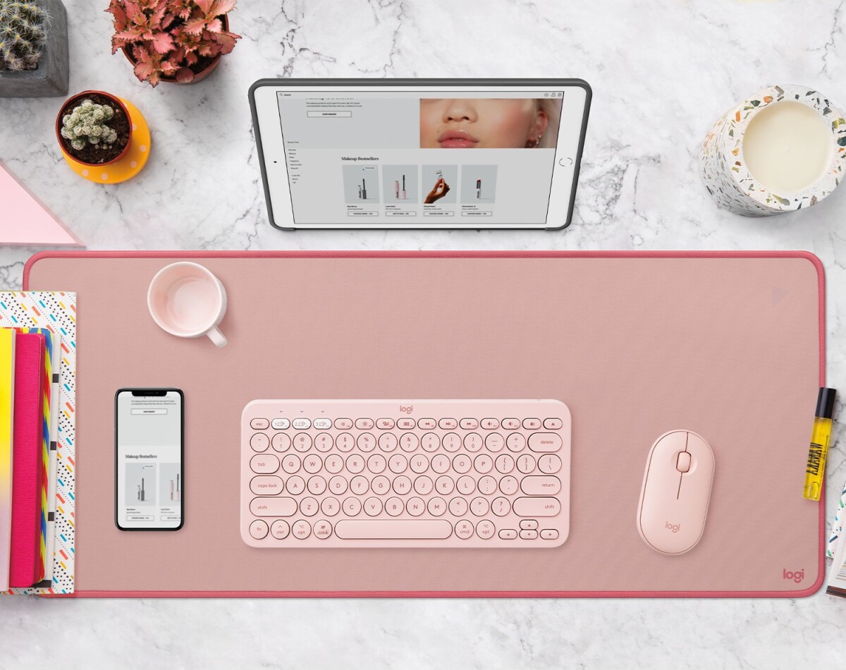 Logitech - Studio Series Desk Mat - Lyserød