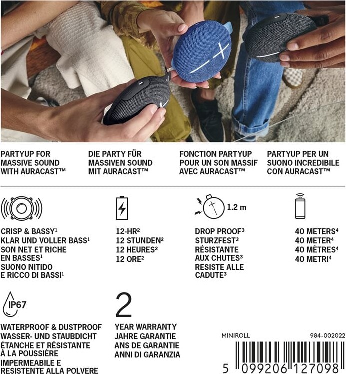 Logitech - Ultimate Ears Miniroll