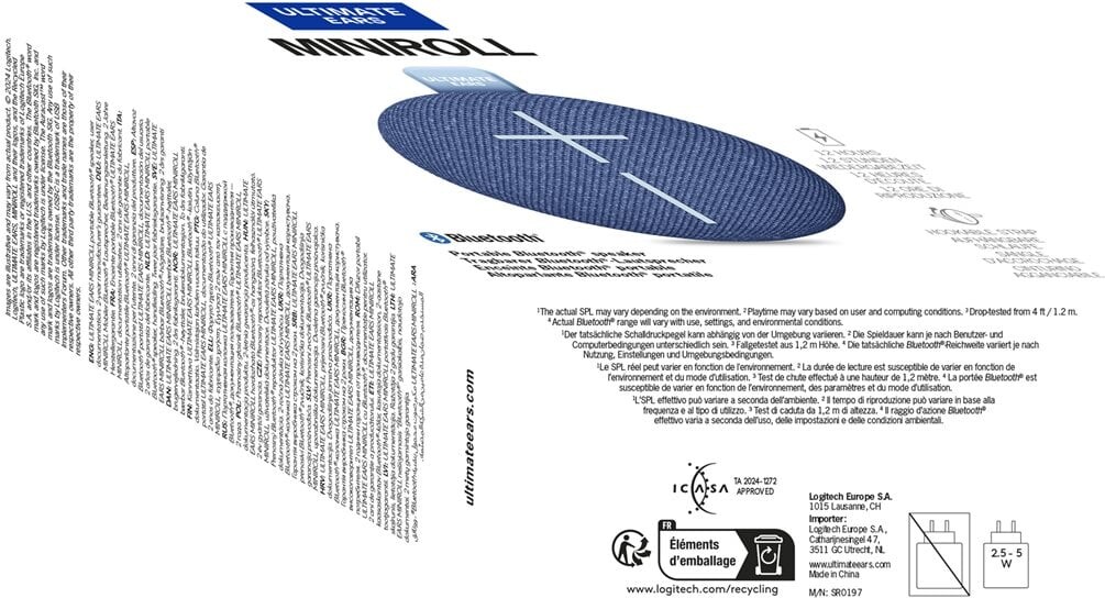 Logitech - Ultimate Ears Miniroll