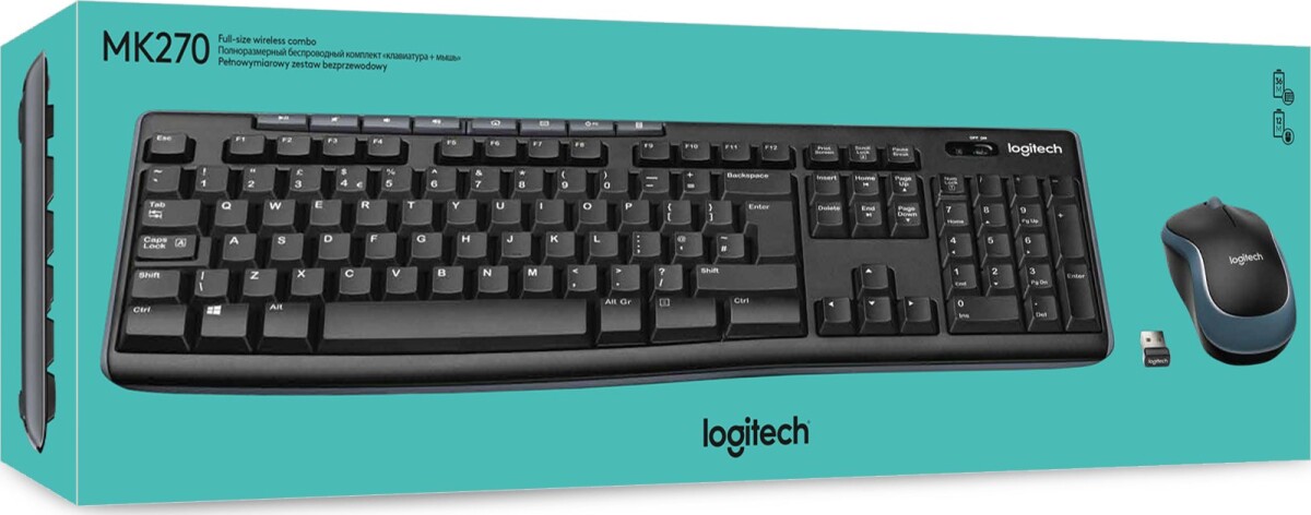 Logitech Mk270 Trådløs Tastatur Mus Sæt | Se og køb Gucca.dk