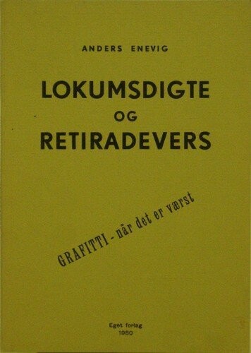 Lokumsdigte Og Retiradevers