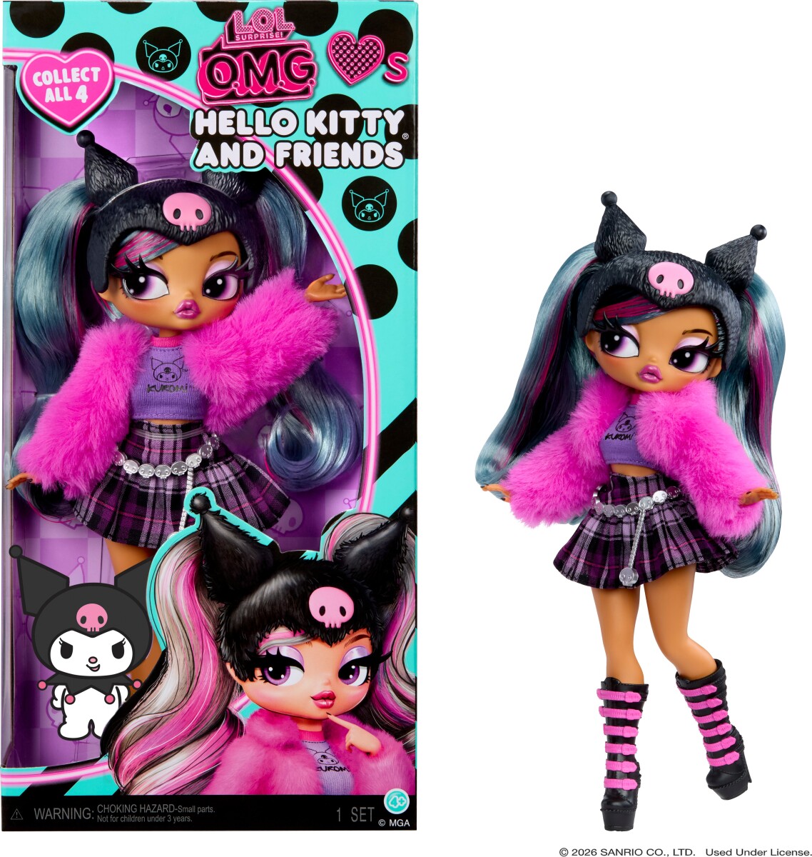 Lol - Surprise Omg Hello Kitty Fashiondukke - Kuromi