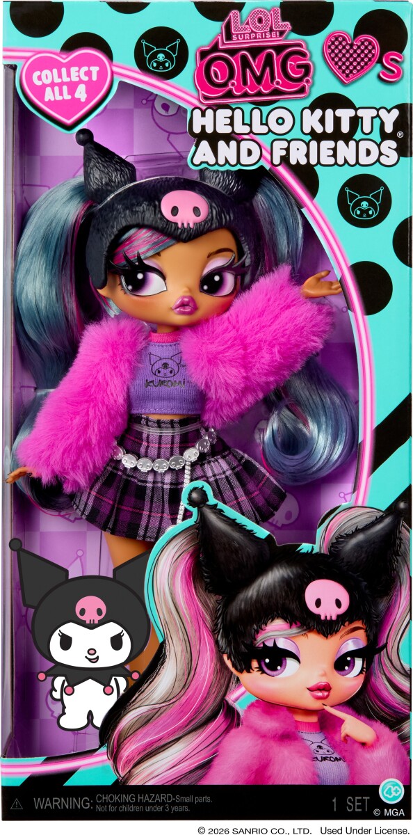 Lol - Surprise Omg Hello Kitty Fashiondukke - Kuromi
