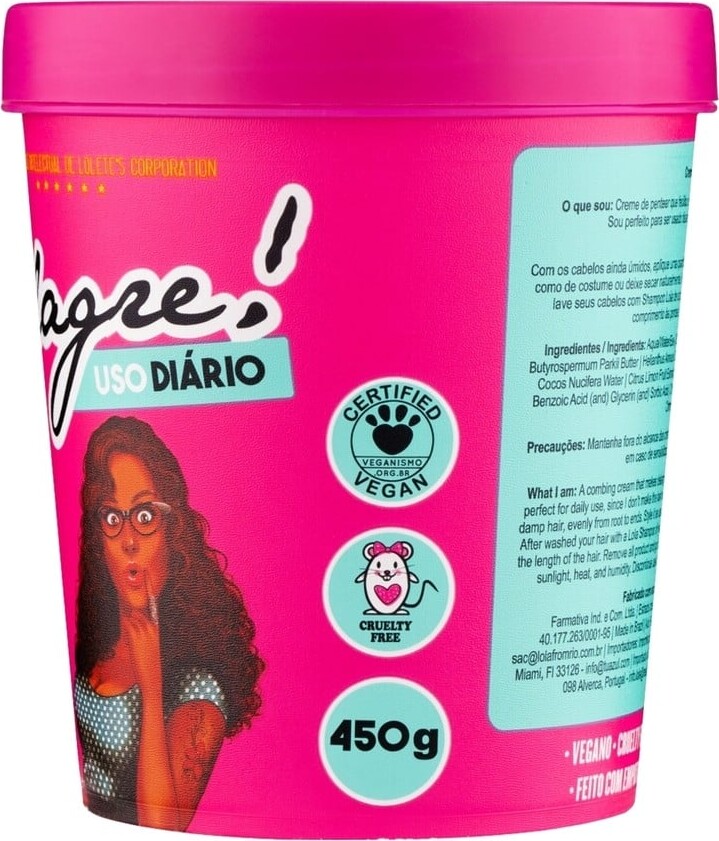 Lola From Rio - Milagre Creme De Pentear 450G