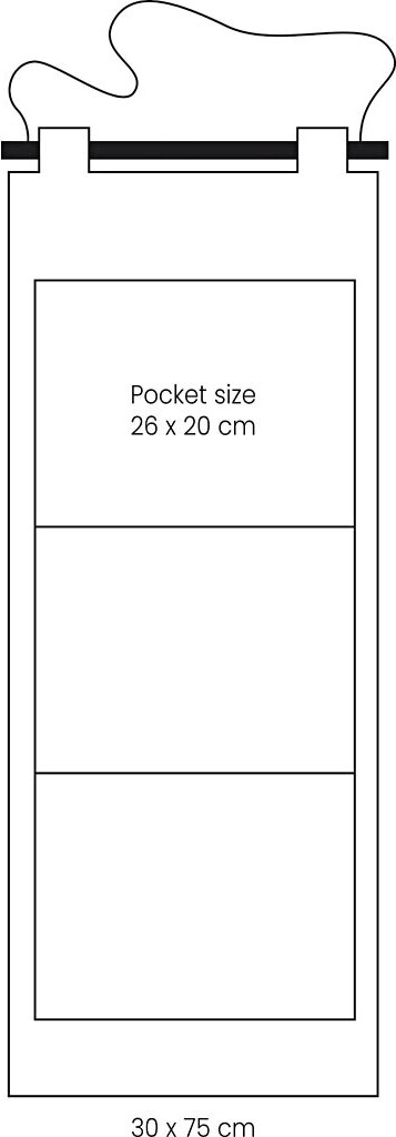 Lommeophæng - H 75 Cm - B 30 Cm - 145 G - Lys Natur - 1 Stk