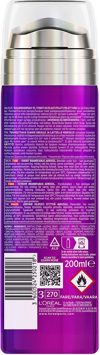 L Oreal - Collagen Lifter Volumespray 200 Ml