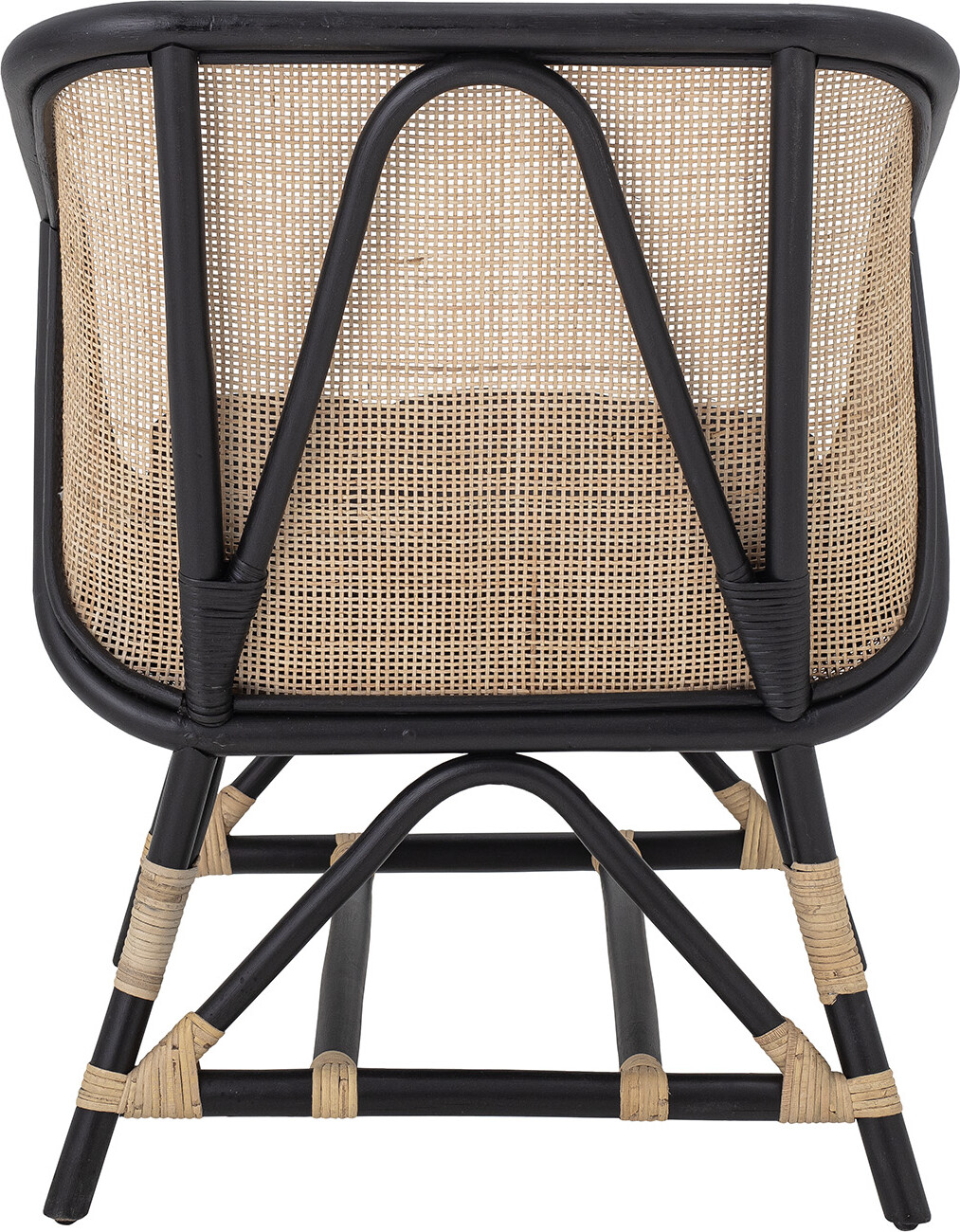 Bloomingville - Loue Loungestol - Sort - Rattan Flet