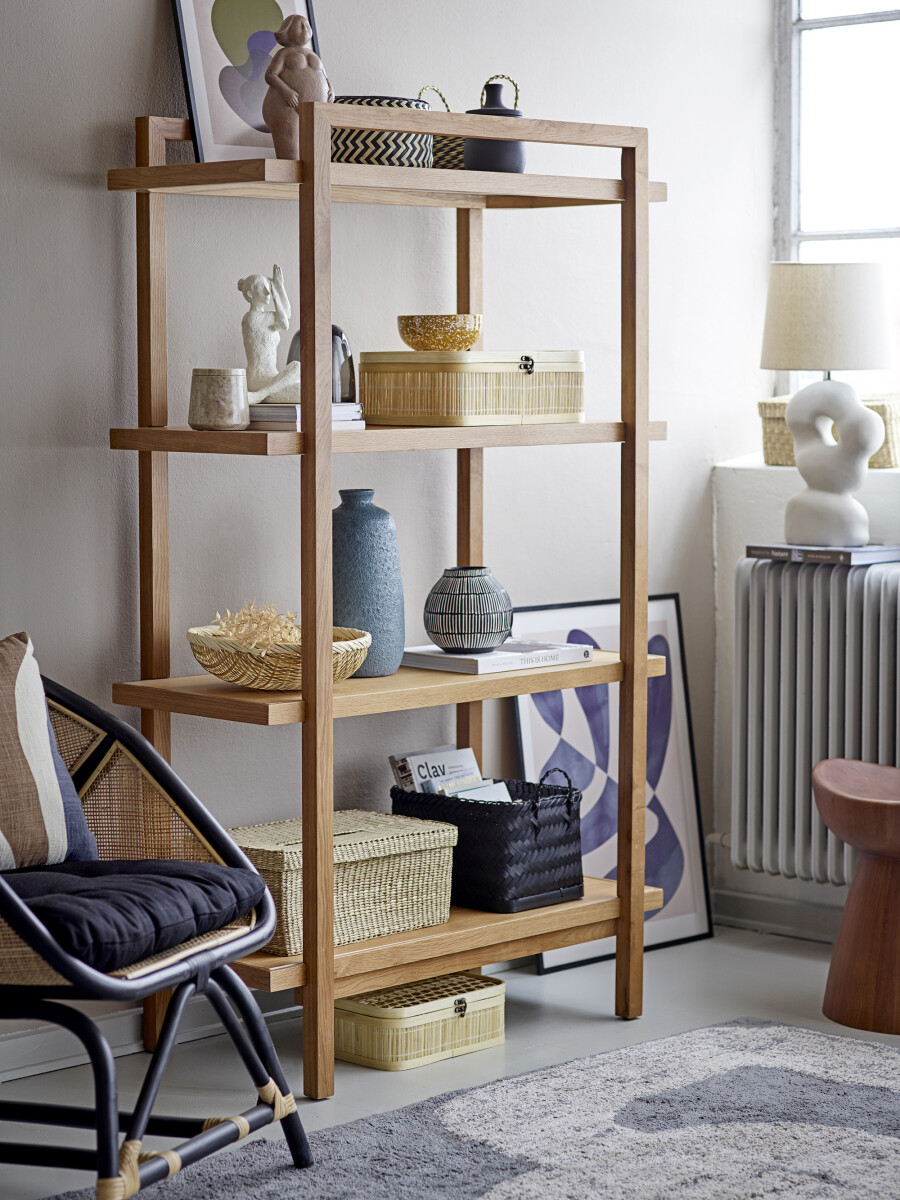Bloomingville - Loue Loungestol - Sort - Rattan Flet