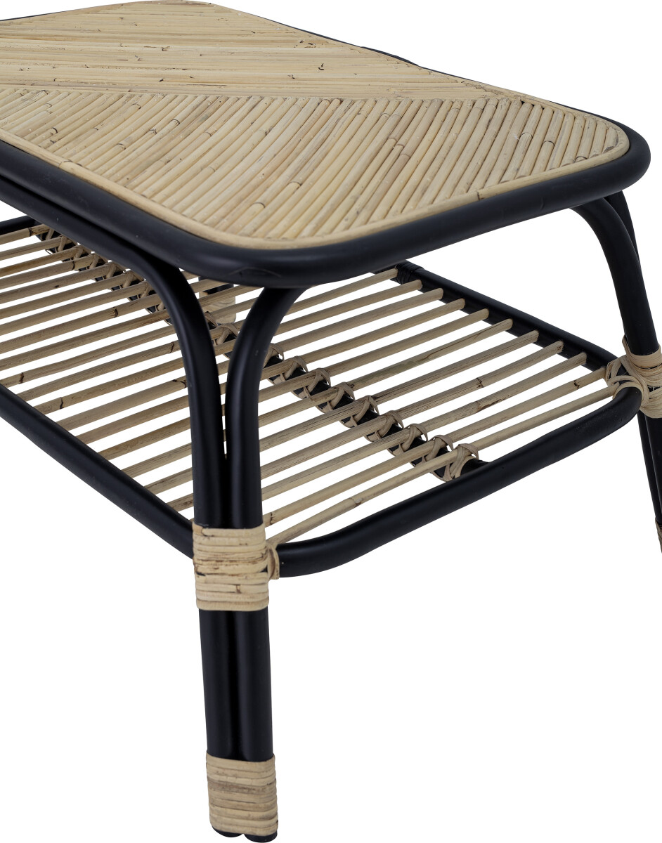 Bloomingville - Loue Sofabord - Sort - Rattan Flet