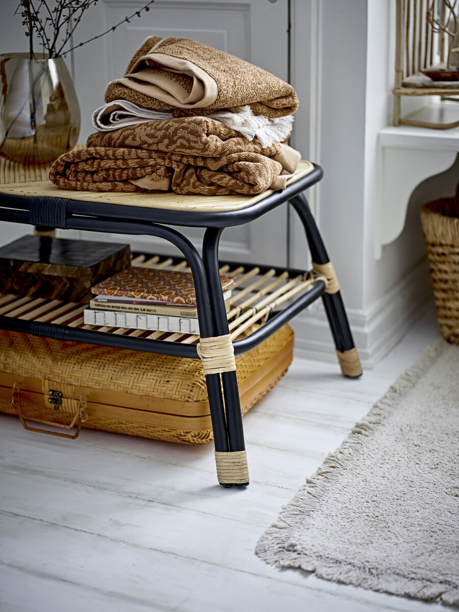 Bloomingville - Loue Sofabord - Sort - Rattan Flet