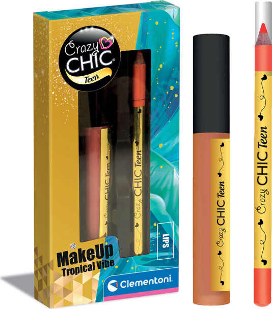 Clementoni - Crazy Chic - Lipgloss Sæt Til Børn - Lovely - Tropical