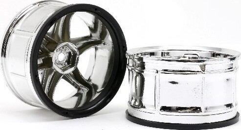 Lp35 Wheel Yokohama Avs Model T6 Chrome 2Pcs - Hp33467 - Hpi Racing