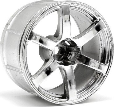Lp35 Wheel Yokohama Avs Model T6 Chrome 2Pcs - Hp33467 - Hpi Racing