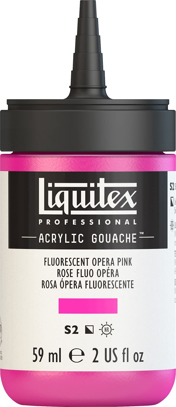 Liquitex - Gouache Akrylmaling - Fluorescent Opera Pink 59 Ml