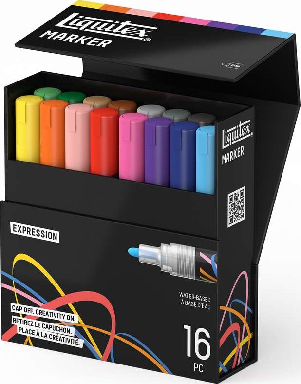 Liquitex - Expression Marker Set - 2 Mm - 16 Stk