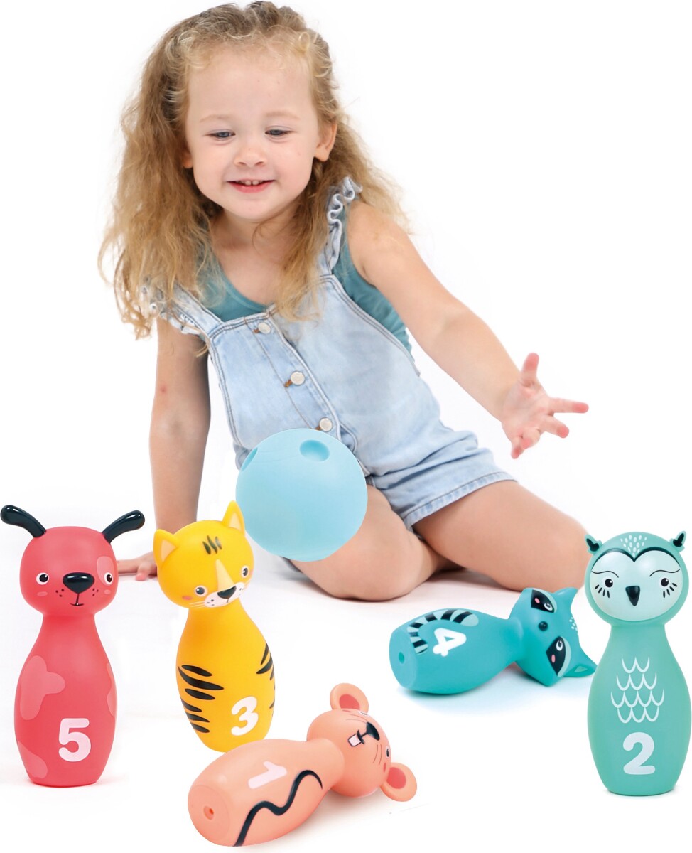 Bowlingsæt Til Børn - Dyr - Ludi