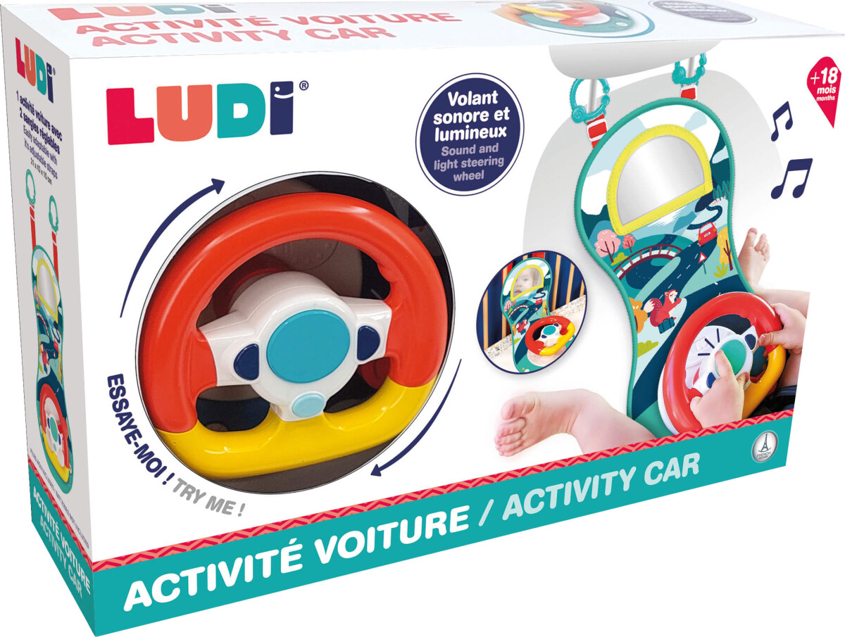 Legetøjsrat Til Bilen - Med Lyd Og Lys - Ludi