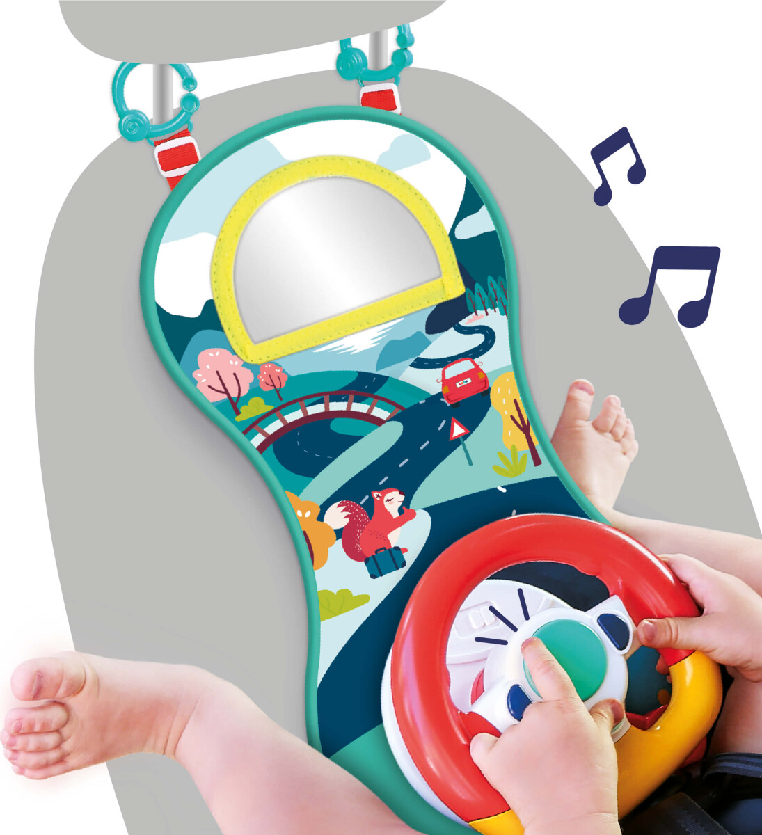 Legetøjsrat Til Bilen - Med Lyd Og Lys - Ludi