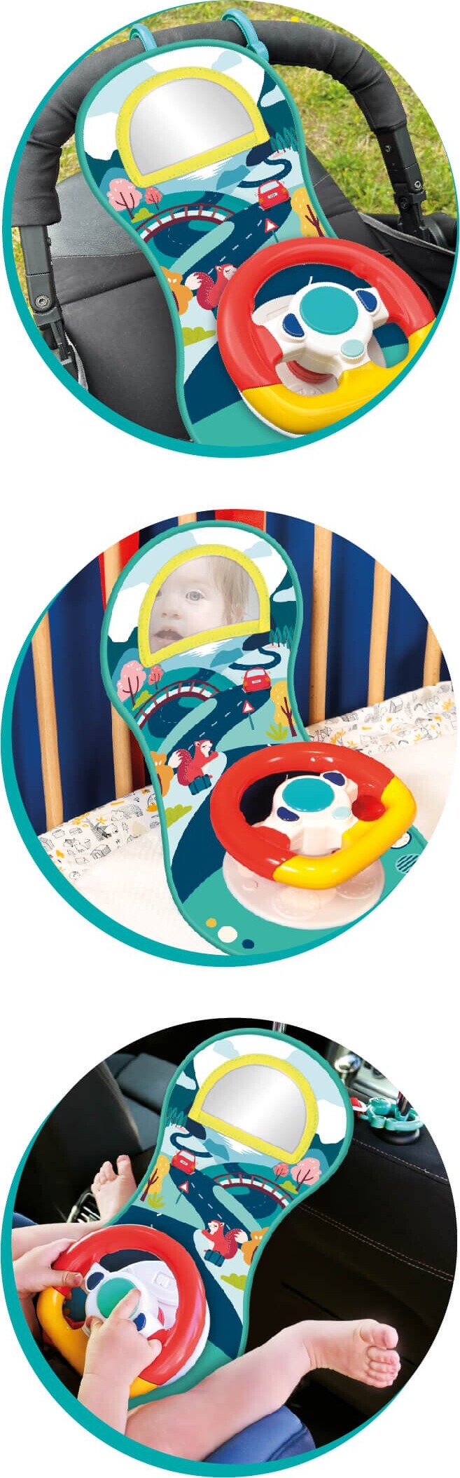 Legetøjsrat Til Bilen - Med Lyd Og Lys - Ludi