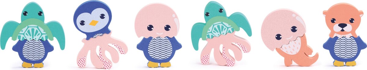 Ludi - Badelegetøj - Mix Match Skumdyr - 4 Dyr