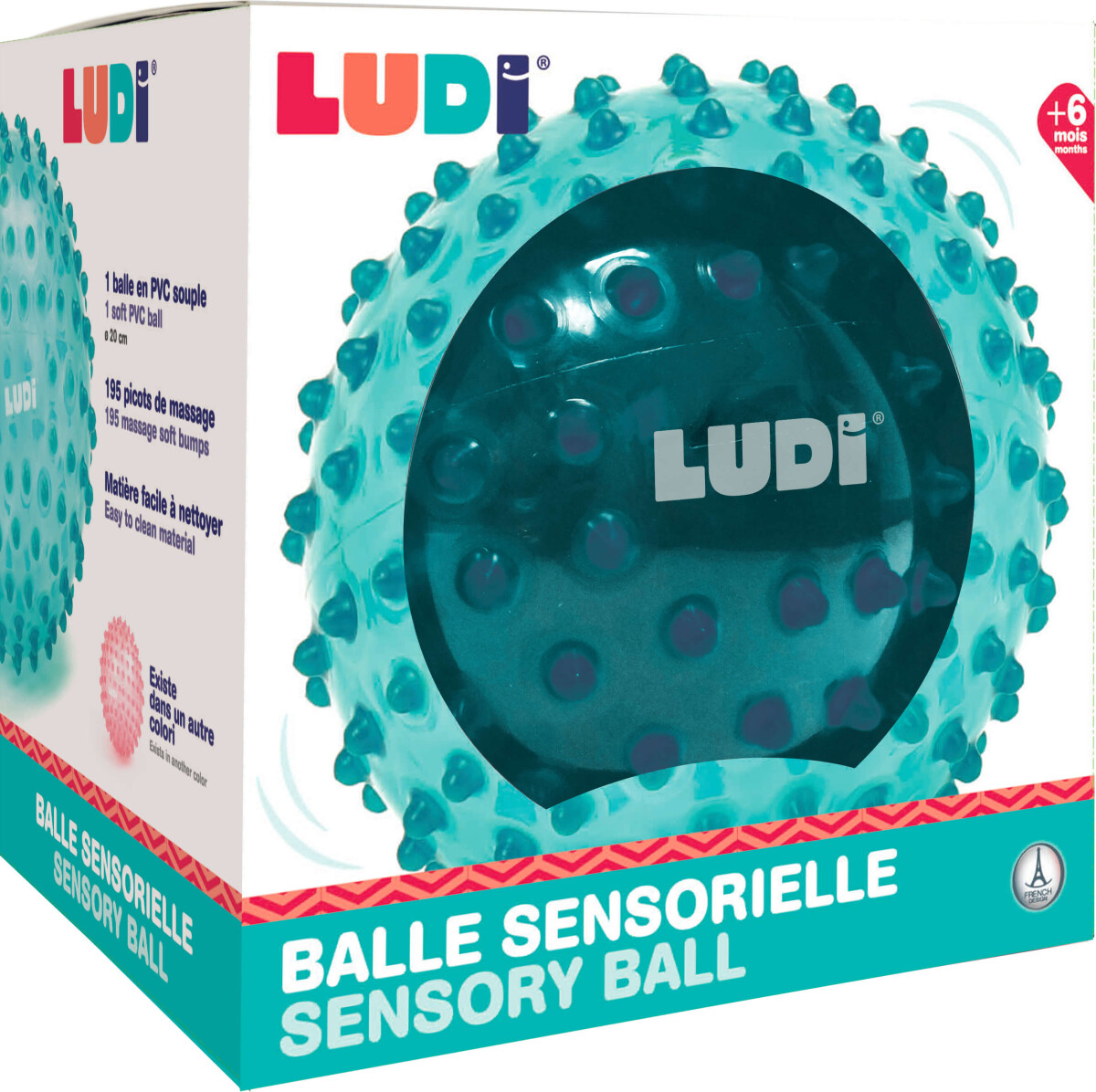 Ludi - Sansebold Til Børn - Blå - Ø 20 Cm
