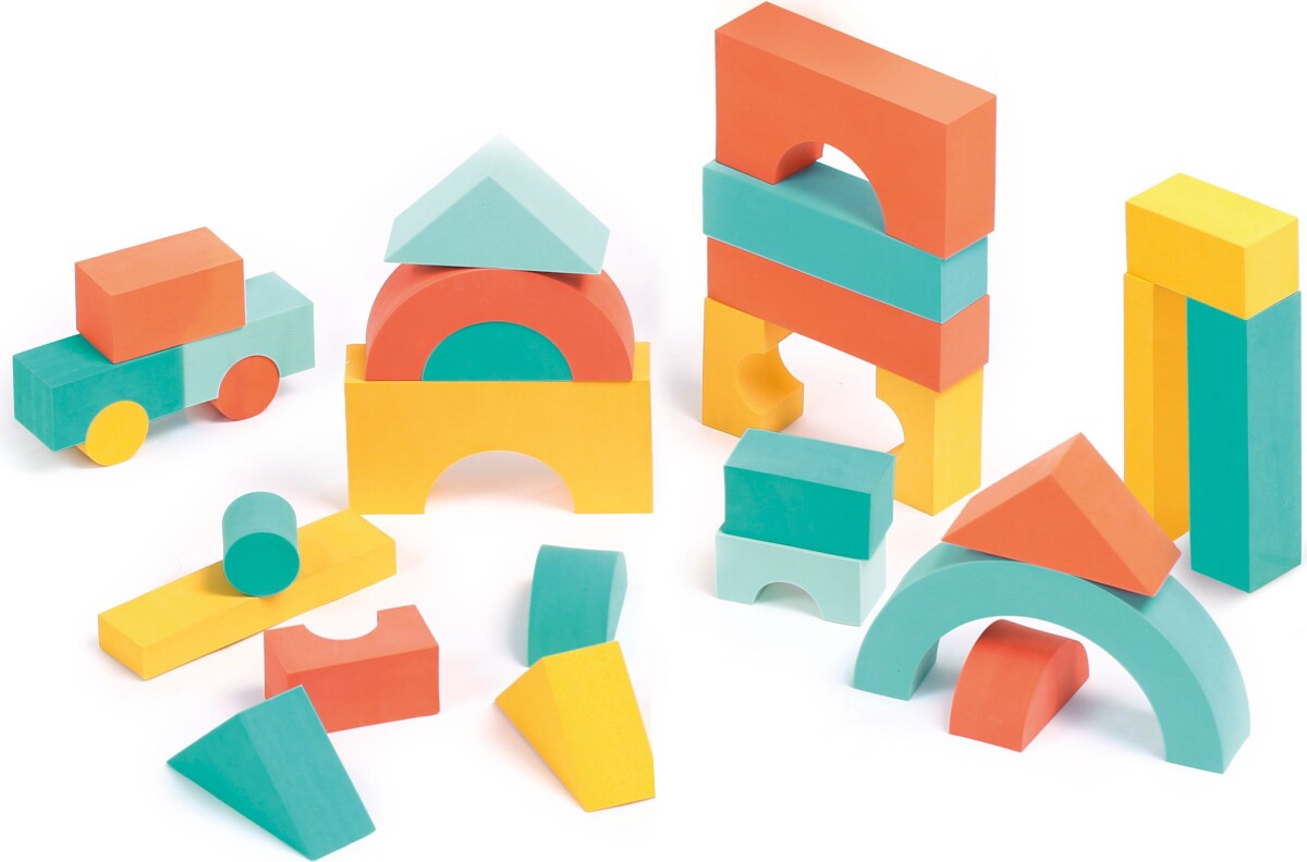 Skumklodser Til Børn - Sæt Med Byggeklodser - 28 Stk - Ludi