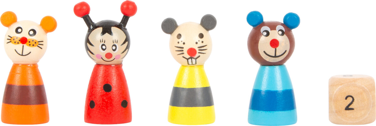 Ludo Brætspil Med Dyr - Træ